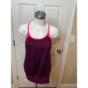 Lululemon Dark Purple Pink Bralette Combo Tank Top, Size 4
